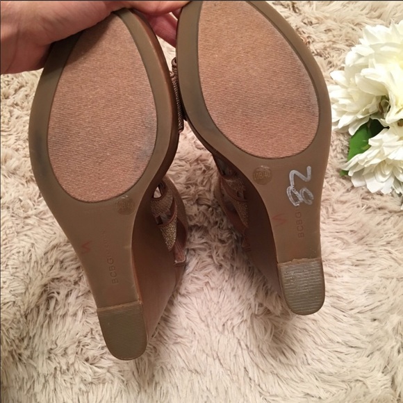 Bcbgeneration brown strappy wedges - Picture 2 of 4